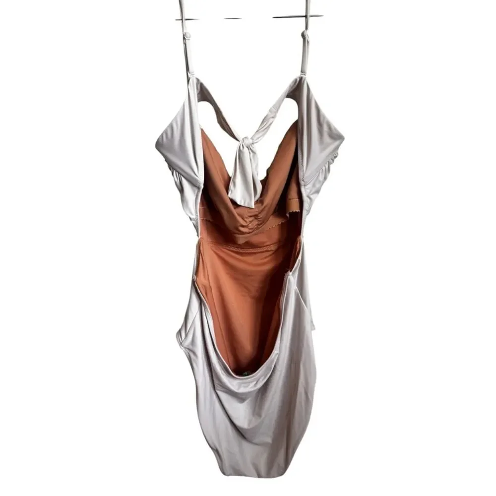J.Crew Cutout tie-back one piece in white 14